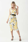 Joseph Ribkoff Sleeveless Dress with Belt - Style 221055, front2