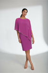 Joseph Ribkoff Layered Dress - Style 221062, front, sparkling grape