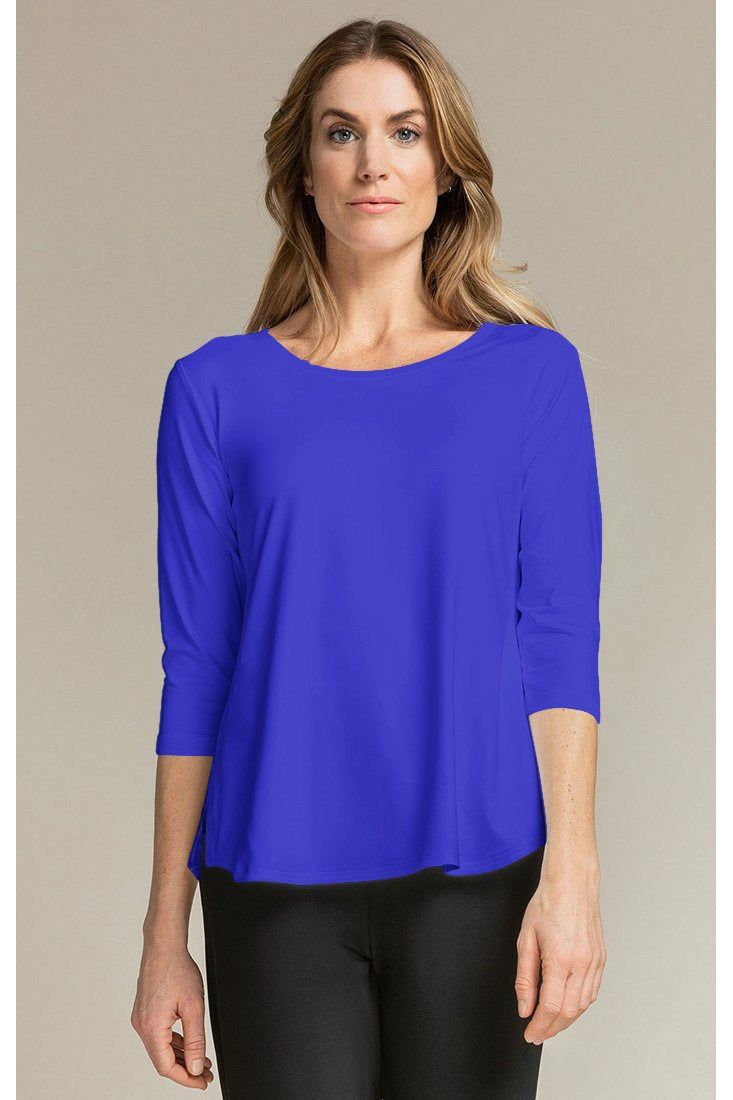 Sympli Go To Classic Relax 3/4 Sleeve T - Style 22110R-2, lapis