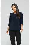 Sympli Go To Classic Relax 3/4 Sleeve T - Style 22110R-2m, navy