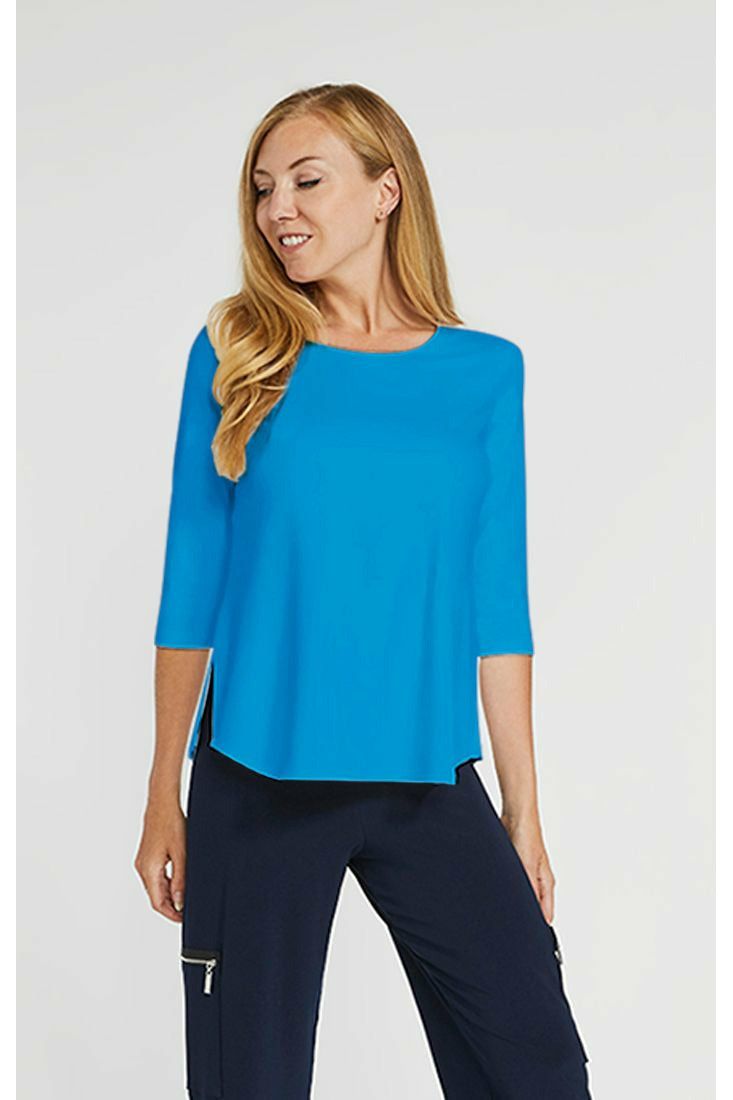 Sympli Go To Classic Relax 3/4 Sleeve T - Style 22110R-2, splash