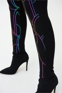Joseph Ribkoff Pull-On Ankle Pant - Style 224185, closeup of design