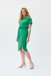 Joseph Ribkoff Wrap Dress - Style 231015, side, foliage