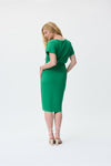 Joseph Ribkoff Wrap Dress - Style 231015, back, foliage