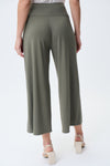 Joseph Ribkoff Wide Leg Crop Pant - Style 231121, back, agave