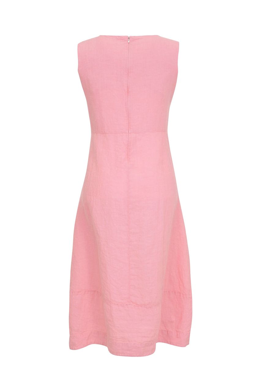 Dolcezza Linen Dress - Style 23165, back, pink