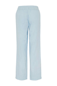 Dolcezza Linen Pants - Style 23168, back, blue