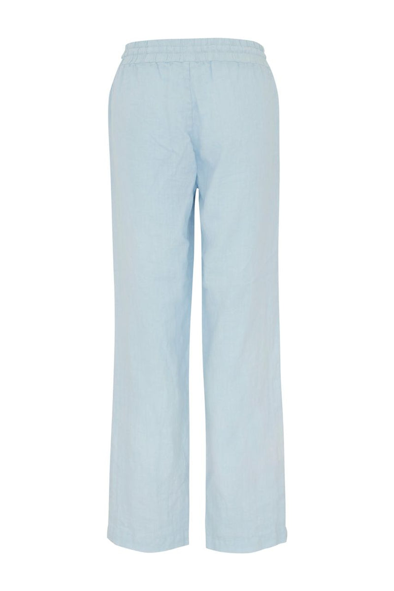 Dolcezza Linen Pants - Style 23168, back, blue