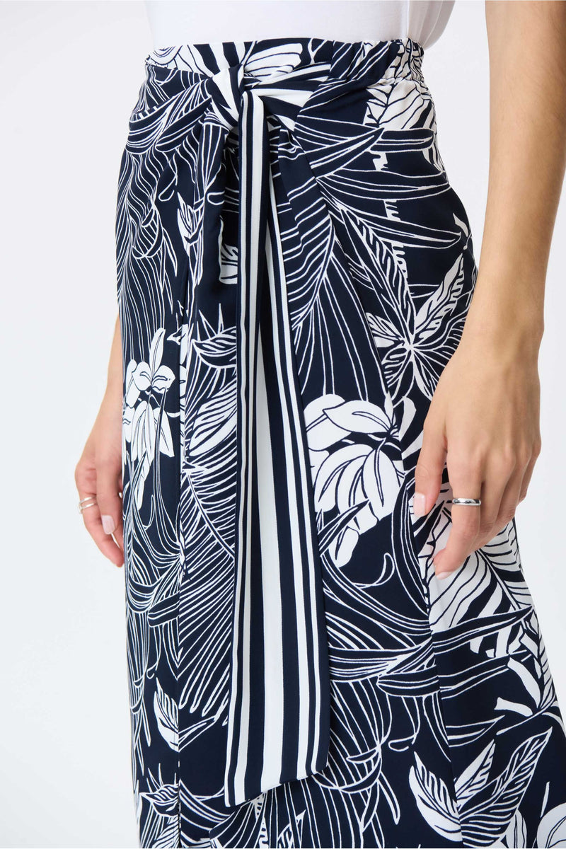 Joseph Ribkoff Palazzo Pants - Style 232047, front closeup