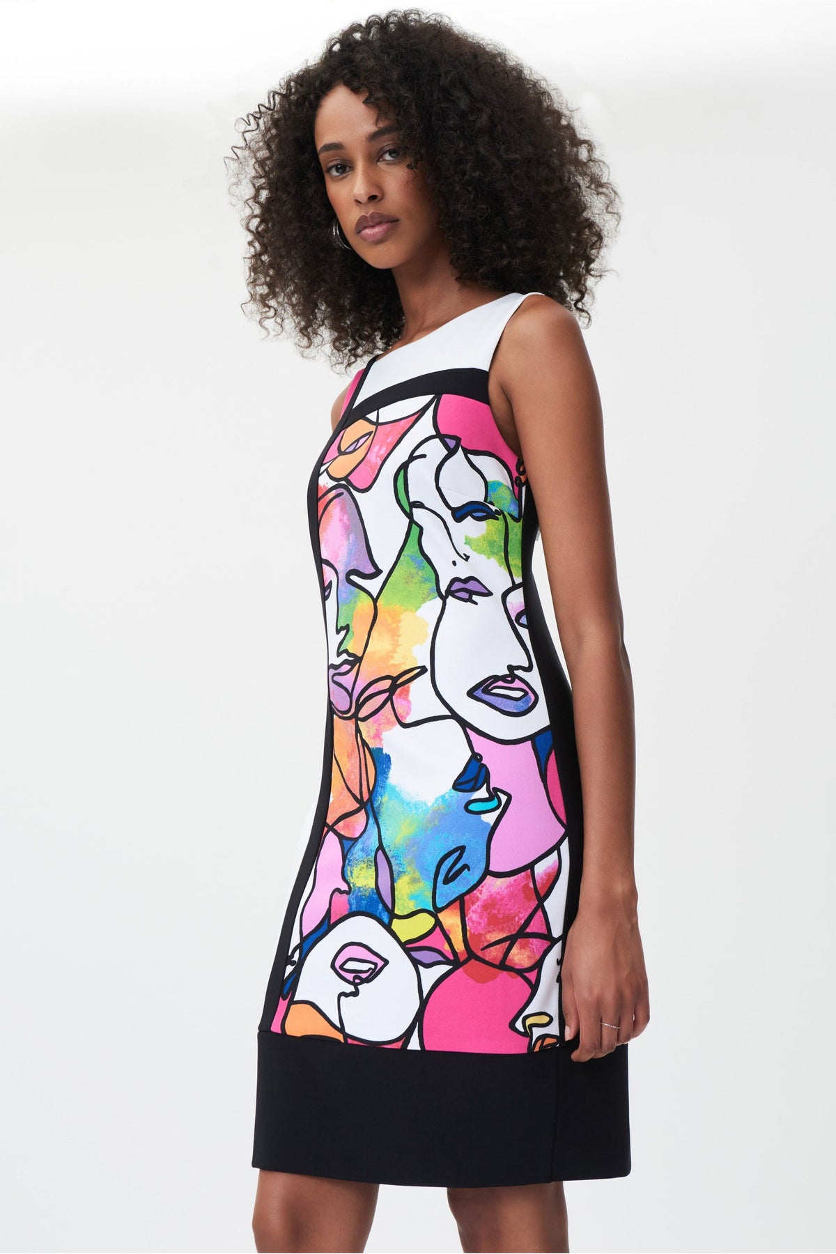 Joseph Ribkoff Sleeveless Colour-Blocked Dress - Style 232223, side