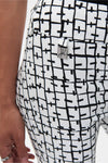 Joseph Ribkoff Abstract Print Pull-on Crop Pant - Style 232261, closeup