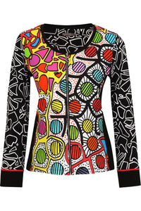Dolcezza Zip-Up Jacket - Style 23709, front