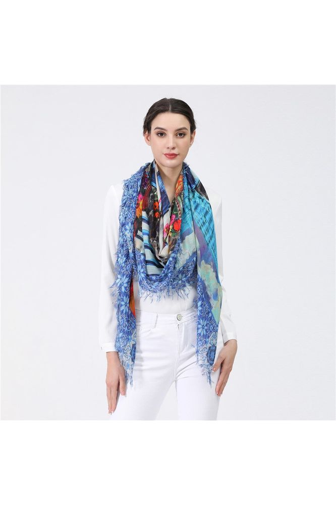 Love's Pure Light "Windows Doors and Gateways" Silk Shawl - Style D-350, fig4