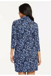 Fleur't Iconic Robe with Silk Ties - Style 620, back, cheetah