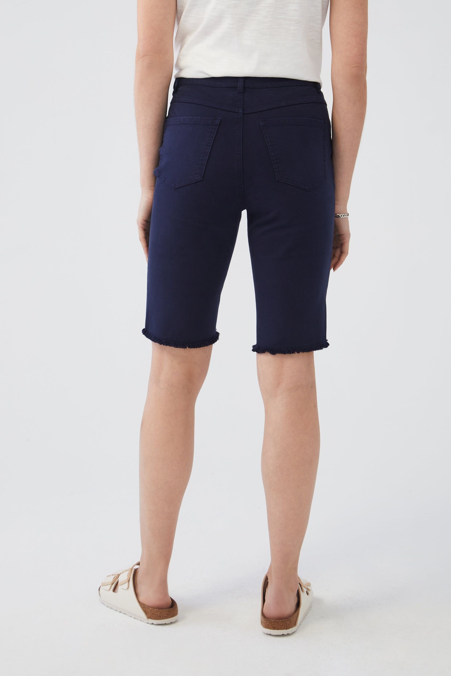 FDJ Suzanne Bermuda Short - Style 6885511, back, navy