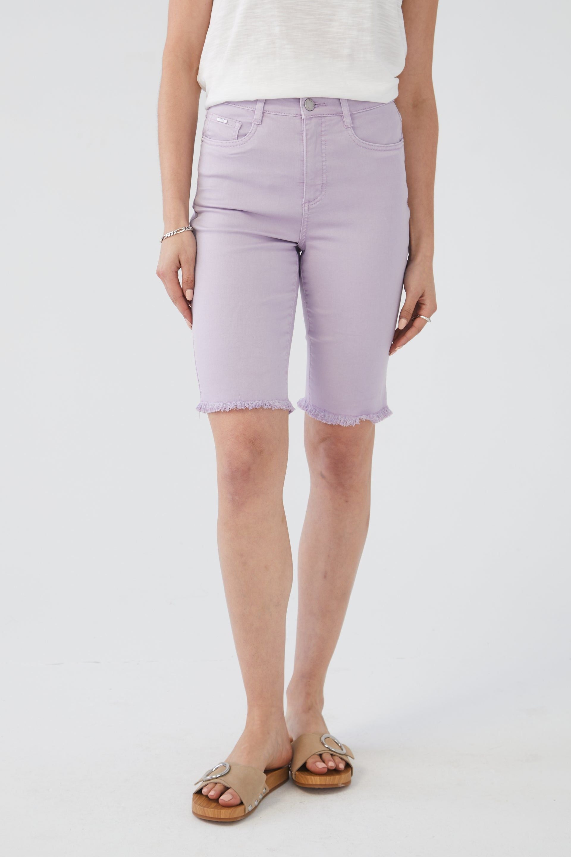 FDJ Suzanne Bermuda Short - Style 6885511, front, wild pansy