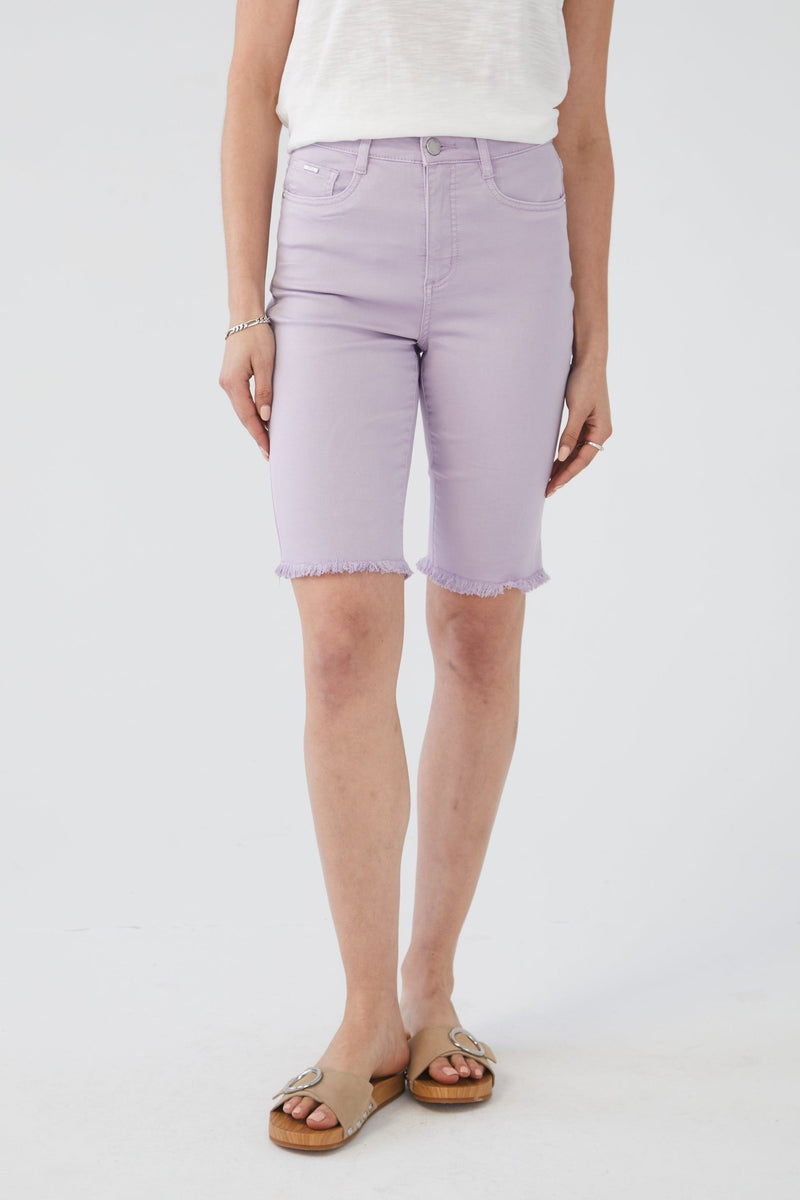 FDJ Suzanne Bermuda Short - Style 6885511, front, wild pansy