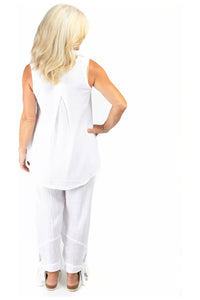 Shannon Passero Katie Tank Top - Style 797, back, white, model