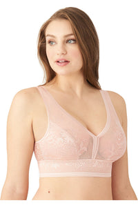Wacoal Net Effect Soft Cup Bralette - Style 810340, rose, side