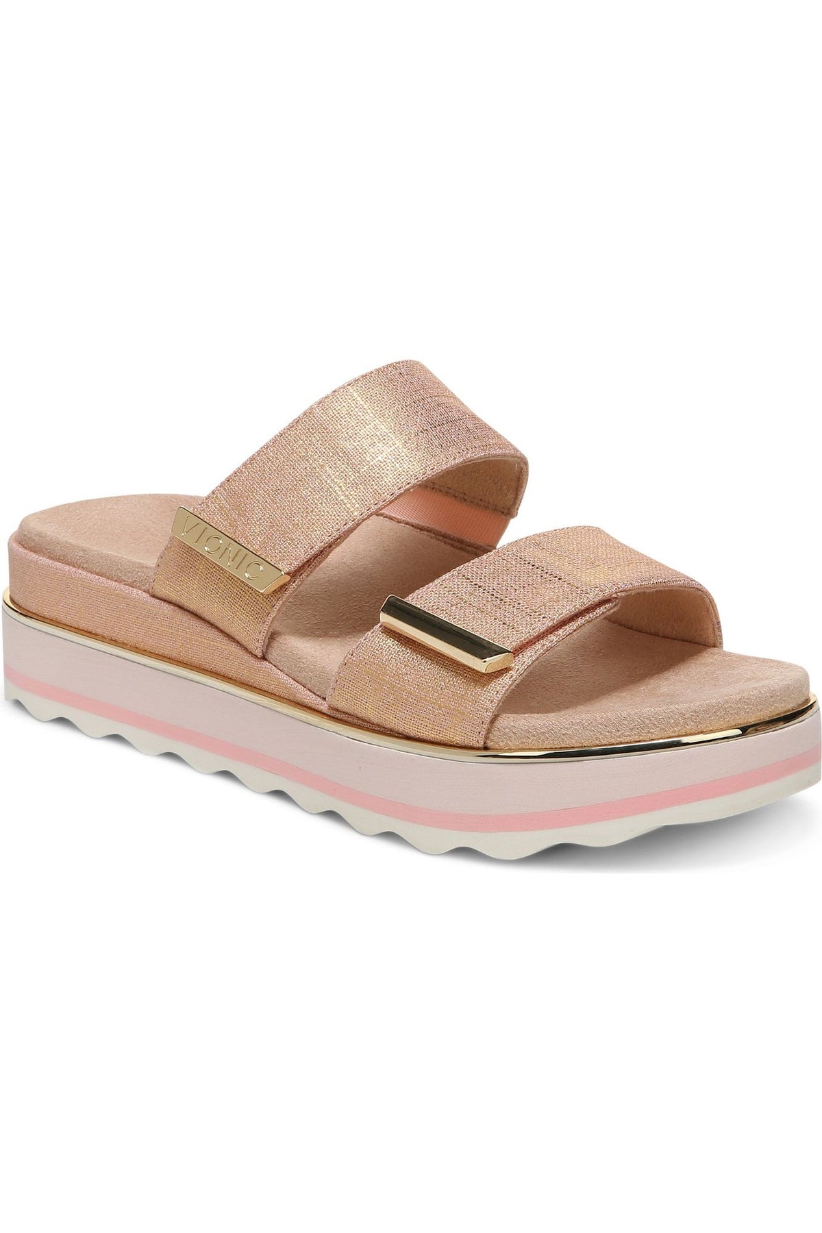 Vionic Platform Slide - Style Brandie, front angle