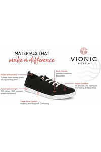 Vionic Venice Canvas Sneakers - Style Pismo, info graphic