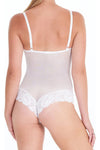 Arianne Catherine Brazilian Cut Bodysuit - Style 2148, back, white