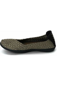 Bernie Mev Slip-On Flat shoes, Style Catwalk, bronze, side2