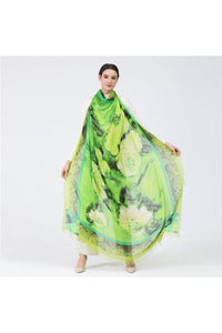 Love's Pure Light "Green Oh that Refreshing Green" Silk Shawl - Style D-351, fig1