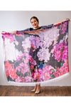 Love's Pure Light "Living in the Glory - Rhododrendrons" Silk Shawl - Style D-421, fig2