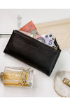 Louenhide Delta Wallet - Style 1628, front w/ money, black
