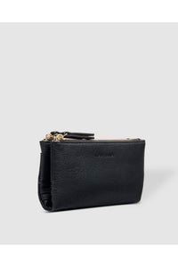 Louenhide Delta Wallet - Style 1628, front angle, black
