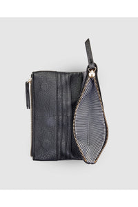 Louenhide Delta Wallet - Style 1628, open zip, black