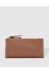 Louenhide Delta Wallet - Style 1628, front, mocha