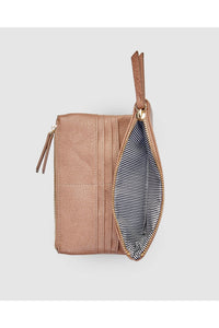 Louenhide Delta Wallet - Style 1628, open zip, mocha