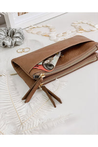 Louenhide Delta Wallet - Style 1628, with money, mocha