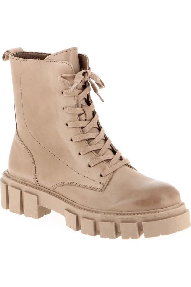 EOS Ankle Boot - Style Febe, front angle, taupe