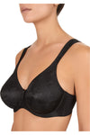 Felina Emotions Seamless Underwire Bra - Style 656, side, black