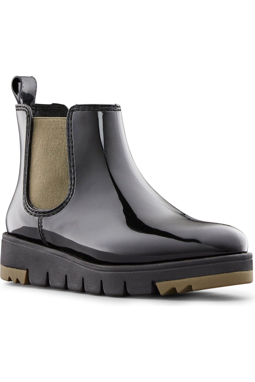  Cougar Chelsea Rain Boot - Style Firenze, angle, black