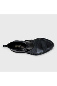 Lemon Jelly Frankie Ankle Rain Boot, top, black