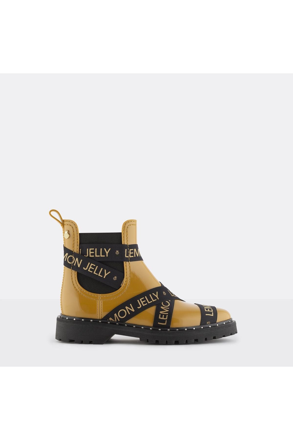 Lemon Jelly Frankie Ankle Rain Boot, side, gold