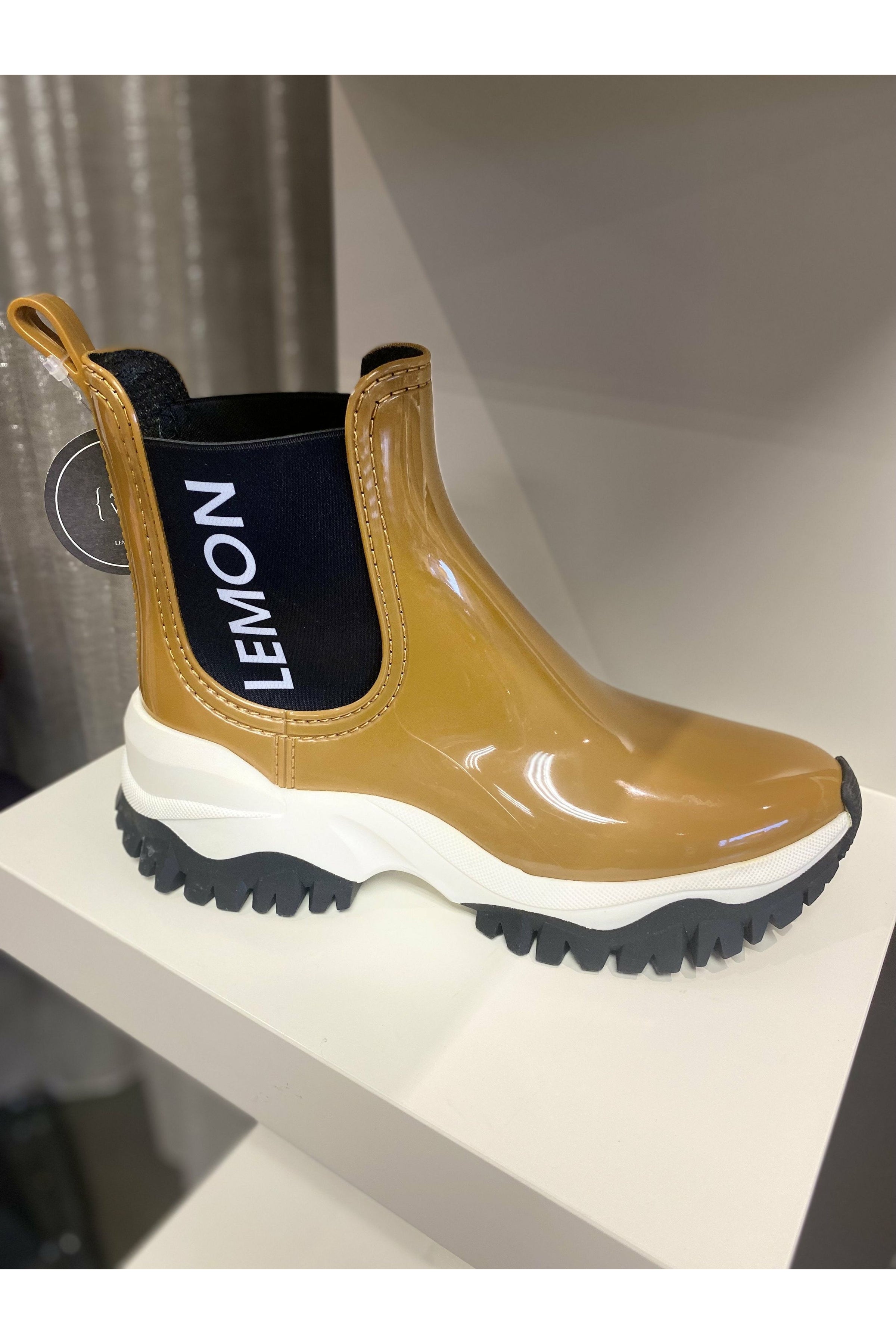 Lemon Jelly Jayden Ankle Rain Boot, gold2