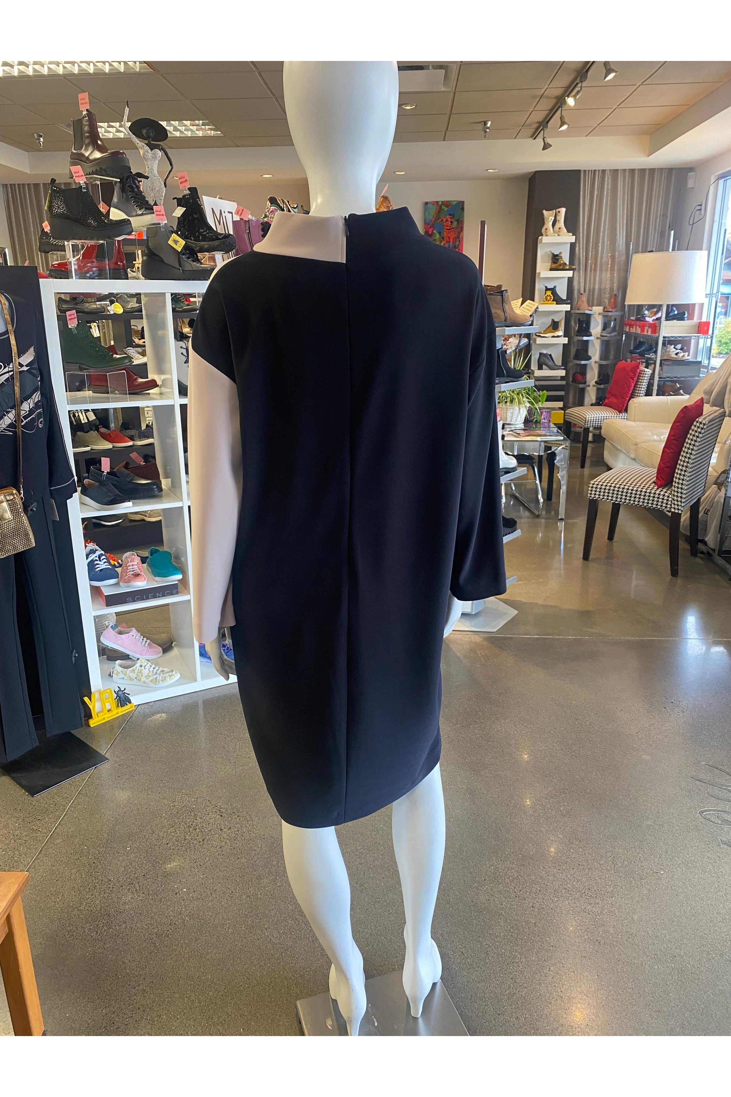 Joseph Ribkoff Colour-Blocked Dress - Style 223289, back