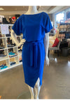 Joseph Ribkoff Wrap Dress - Style 231015, front, oasis