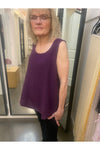 Shannon Passero Katie Tank Top - Style 797, front, plum