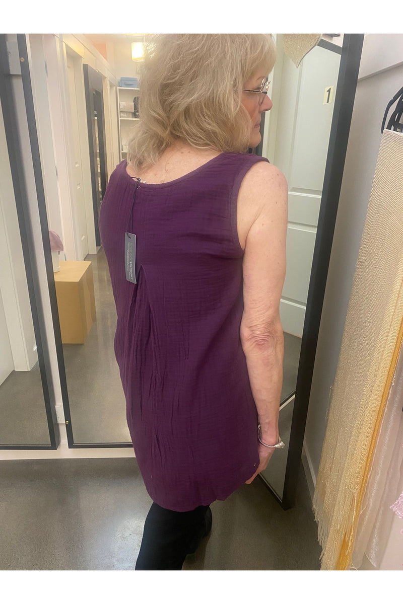 Shannon Passero Katie Tank Top - Style 797, back, plum