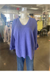 Avalin V-Neck Tunic Sweater - Style N9079, front, iris
