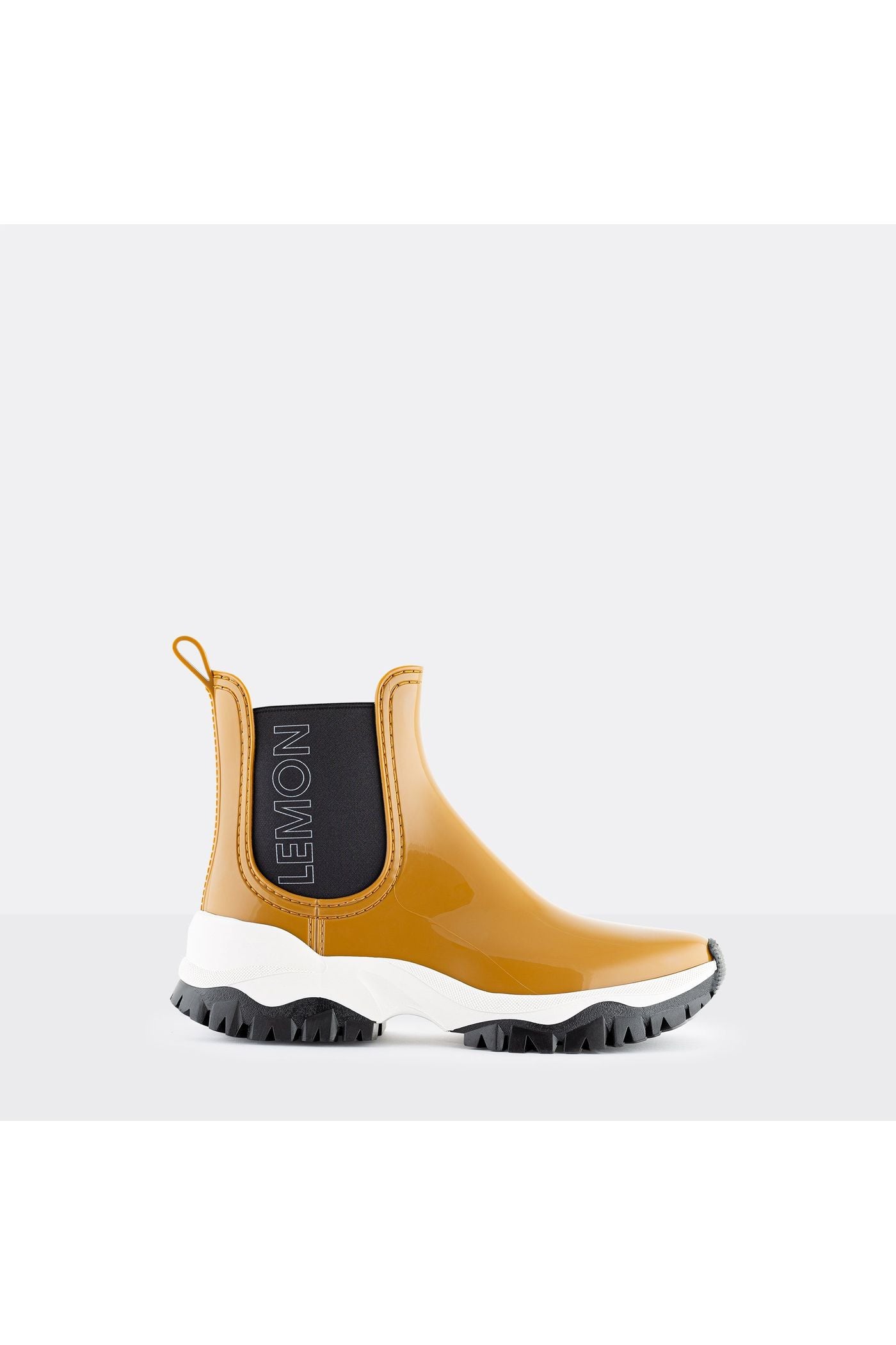 Lemon Jelly Jayden Ankle Rain Boot, side, gold