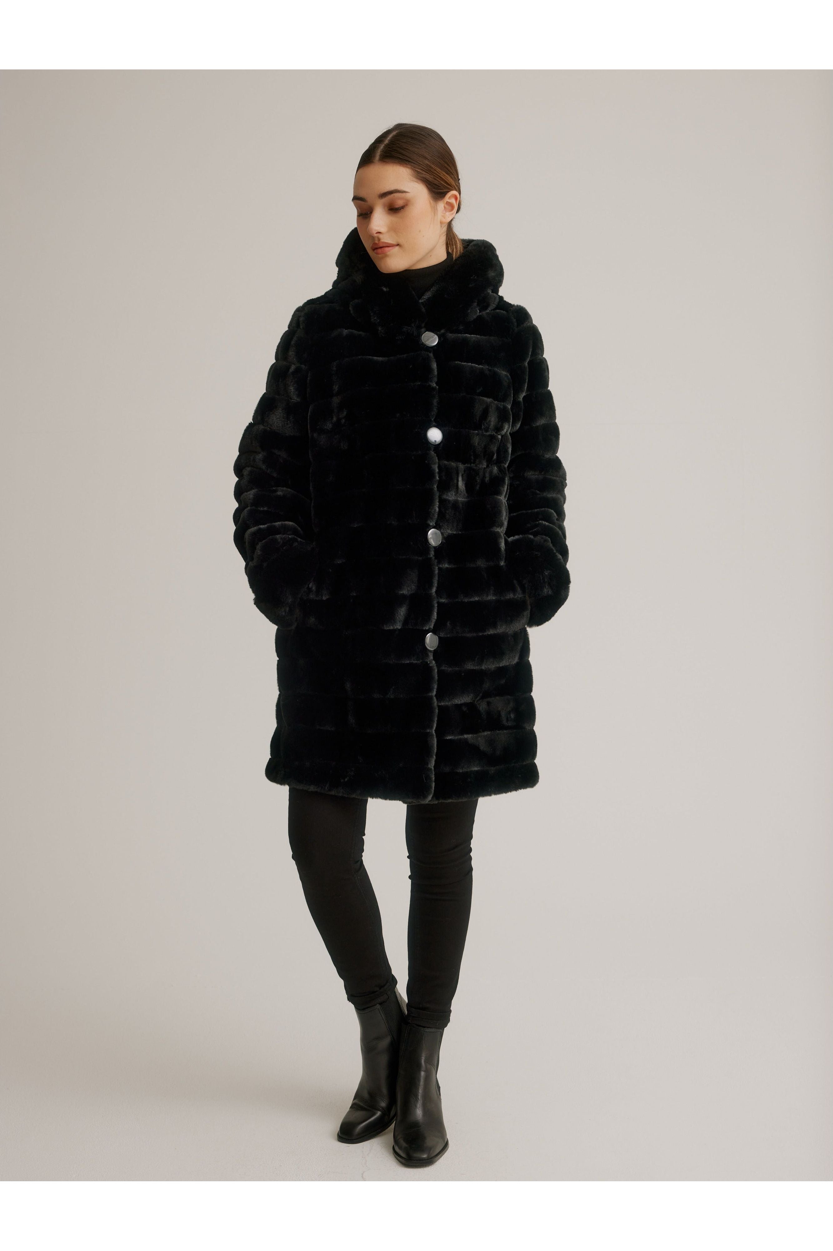 Boutique faux on sale fur coat