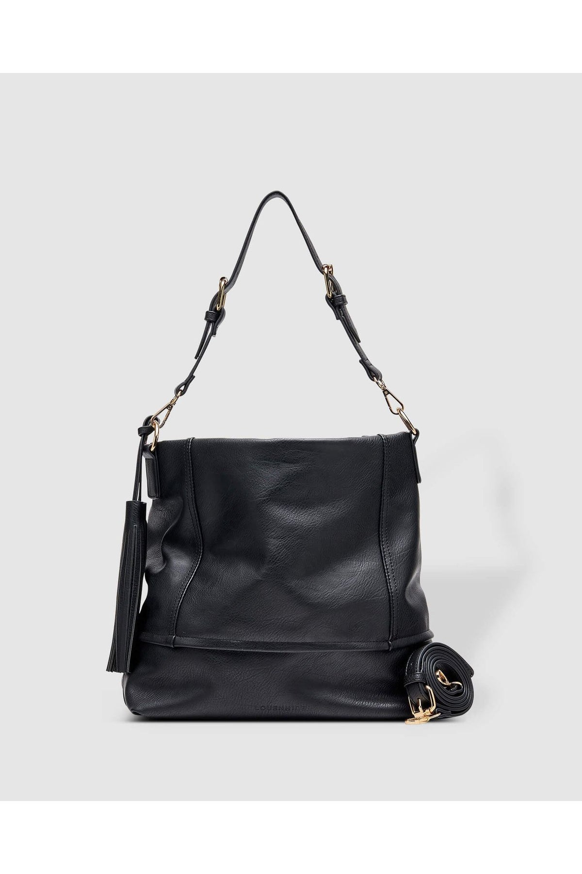 Louenhide Miley Bag - Style 2112, front with extra strap, black