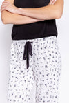 PJ Salvage Floral Crop Pajama Pant - Style REAEC, waistband